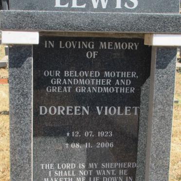 LEWIS Doreen Violet 1923-2006