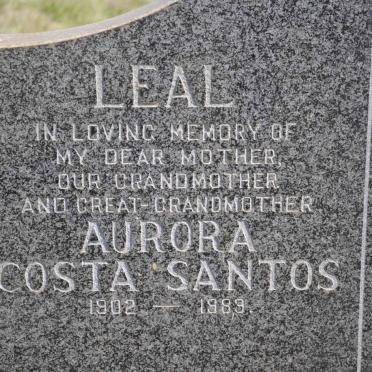 LEAL Aurora Costa Santos 1902-1989
