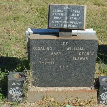 LEE William George Elswar &amp; Rosalind Mary 1937-1983