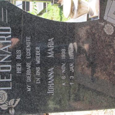 LEONARD Johanna Maria 1908-1970