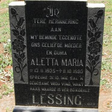 LESSING Aletta Maria 1925-1980