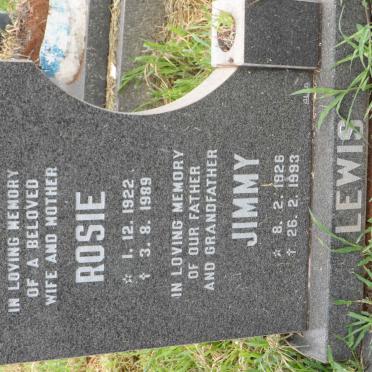 LEWIS Jimmy 1926-1993 &amp; Rosie 1922-1989