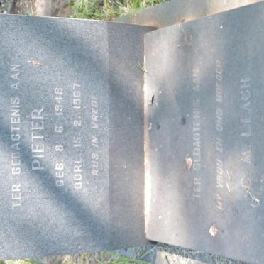 LEACH C.M. nee JOOSTE 1908-1971 :: LEACH Pieter 1948-1967  