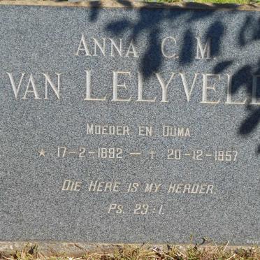 LELYVELD Anna C.M., van 1892-1957
