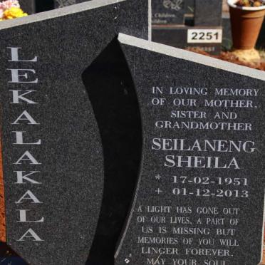 LEKALAKALA Seilaneng Sheila 1951-2013