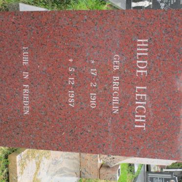 LEICHT Hilde nee BRECHLIN 1910-1987