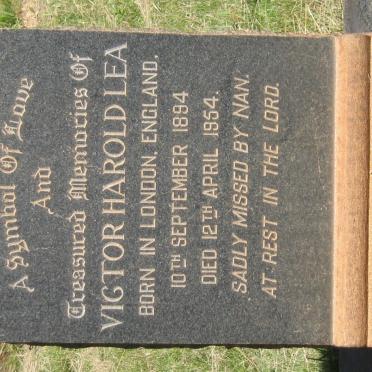 LEA Victor Harold 1894-1954