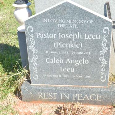 LEEU Joseph 1945-2011 :: LEEU Caleb Angelo 1985-2017