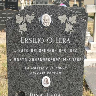 LERA Ersilio Q. 1880-1963 &amp; Rina 1895-1980