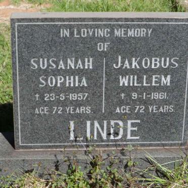 LINDE Jakobus Willem -1961 &amp; Susanah Sophia -1957