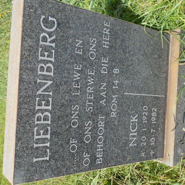 LIEBENBERG Nick 1920-1982
