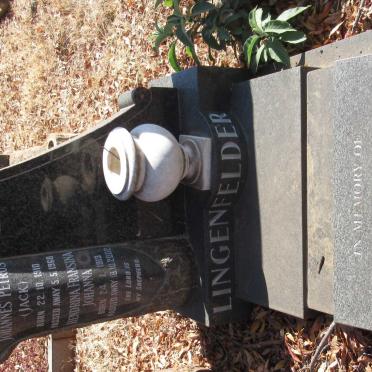 LINGENFELDER Johannes Petrus 1910-1960 &amp; Hendrina Fransina Johanna 1913-2002