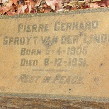 LINDE Pierre Gerhard Spruÿt, van der 1905-1951