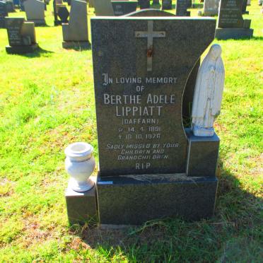LIPPIATT Berthe Adele nee DAFFARN 1891-1976