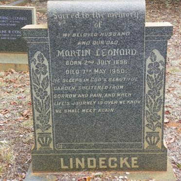 LINDECKE Martin Leonard 1896-1950