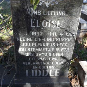LIDDLE Eloise 1982-1983