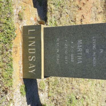 LINDSAY Martha 1898-1977