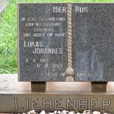 LIEBENBERG Lukas Johannes 1915-1980