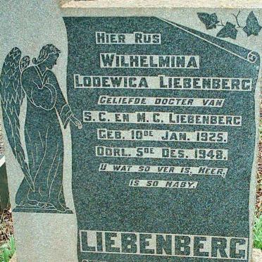LIEBENBERG Wilhelmina Lodewica 1925-1948