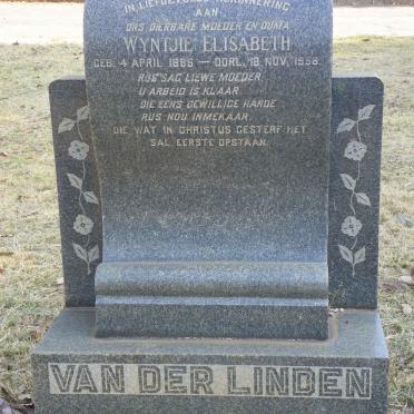 LINDEN Wyntjie Elisabeth, van der 1896-1956