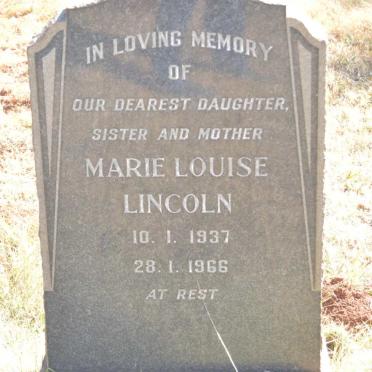 LINCOLN Marie Louise 1937-1966