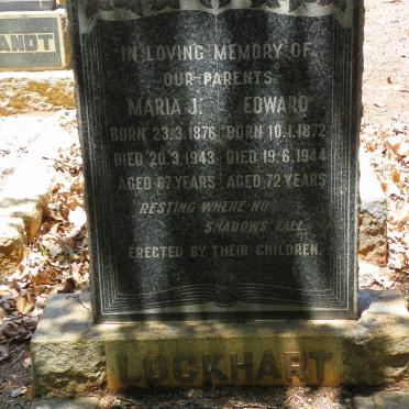 LOCKHART Edward 1872-1944 &amp; Maria J. 1876-1943