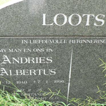 LOOTS Andries Albertus 1940-1996