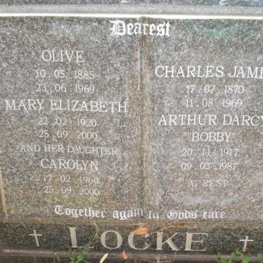LOCKE Charles James 1870-1969 &amp; Olive 1885-1969
