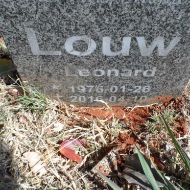 LOUW Leonard 1976-2016