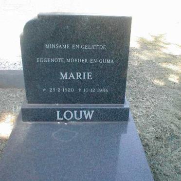 LOUW Marie 1920-1986