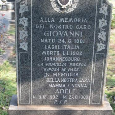 LORENZATO Giovanni 1901-1962 &amp; Adele 1902-1988