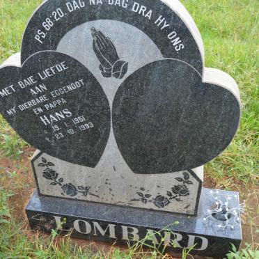 LOMBARD Hans 1951-1993