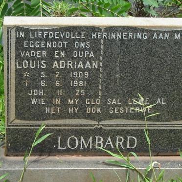LOMBARD Louis Adriaan 1909-1981