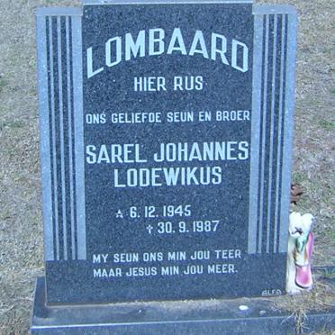 LOMBAARD Sarel Johannes Lodewikus 1945-1987