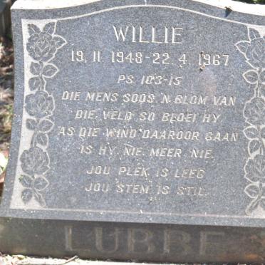 LUBBE Willie 1948-1967