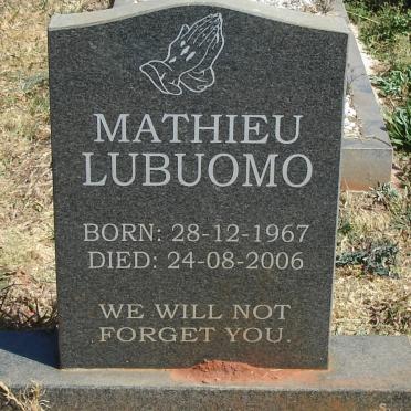 LUBUOMO Mathieu 1967-2006