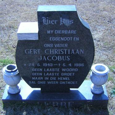LUBBE Gert Christiaan Jacobus 1943-1986