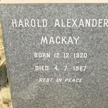 MACKAY Harold Alexander 1920-1967