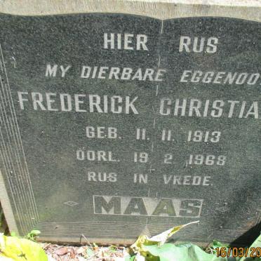 MAAS Frederick Christiaan 1913-1968