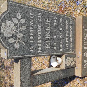 MAHNÉ Bokkie 1940-1961
