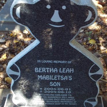 MABILETSA Bertha Leah 2004-2004