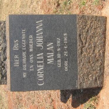 MALAN Cornelia Johanna 1917-1968