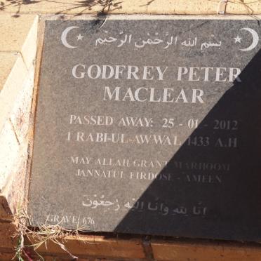 MACLEAR Godfrey Peter -2012