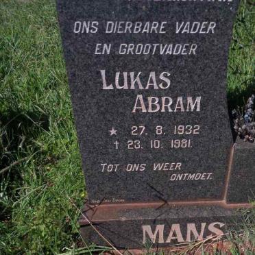 MANS Lukas Abram 1932-1981