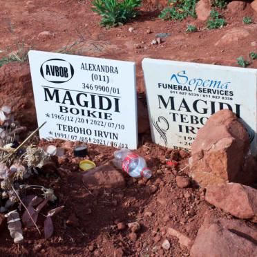 MAGIDI Boikie 1965-2022 :: MAGIDI Teboho Irvin 1991-2021