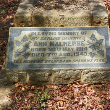 MALHERBE Ann 1914-1943