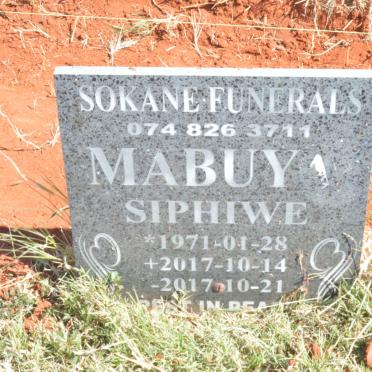 MABUYA Siphiwe 1971-2017