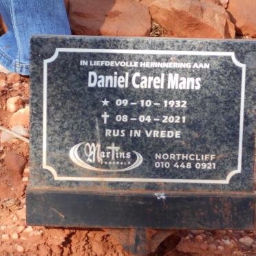 MANS Daniel Carel 1932-2021