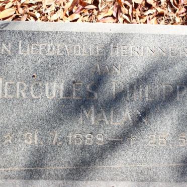 MALAN Hercules Philippus 1889-1978