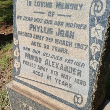 MACRAE Murdo Alexander -1980 &amp; Phyllis Joan -1957